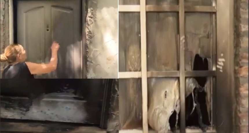 Fuego, balazos y amenazas para que una mujer se vaya de su casa
