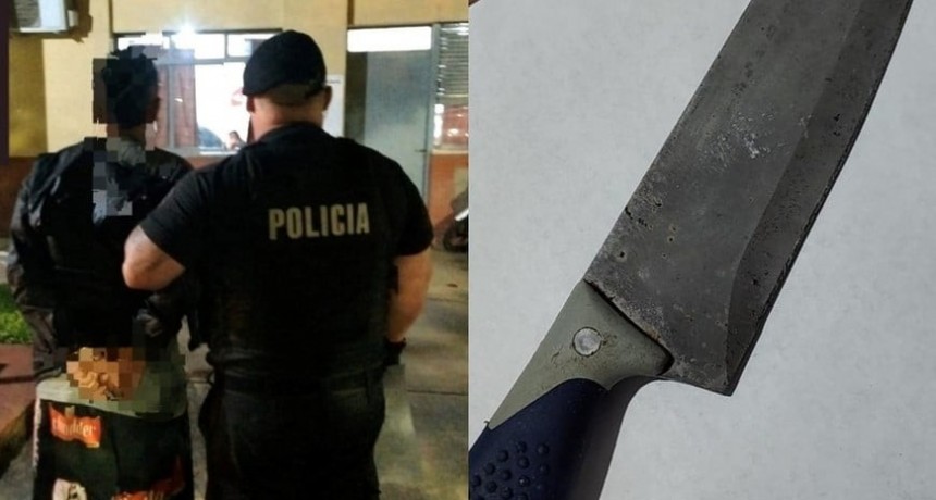 Recreo: Detienen a un hombre por atacar a otro con un cuchillo