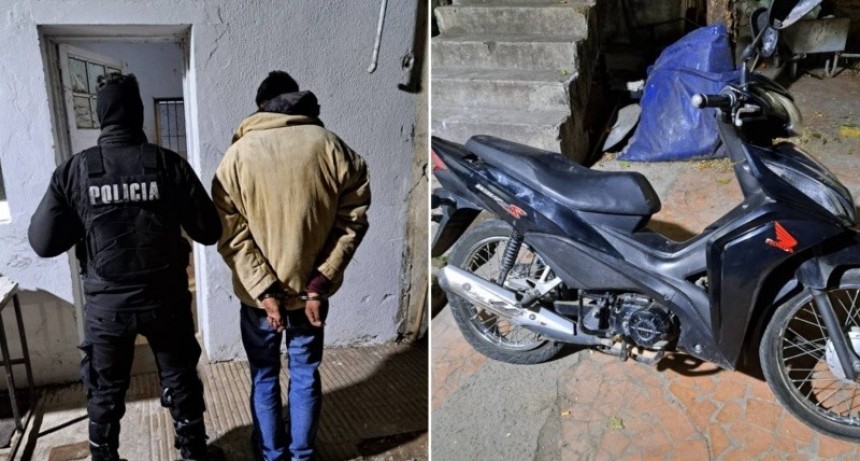Persecución deja dos detenidos con moto robada tras balear a un menor en Ludueña