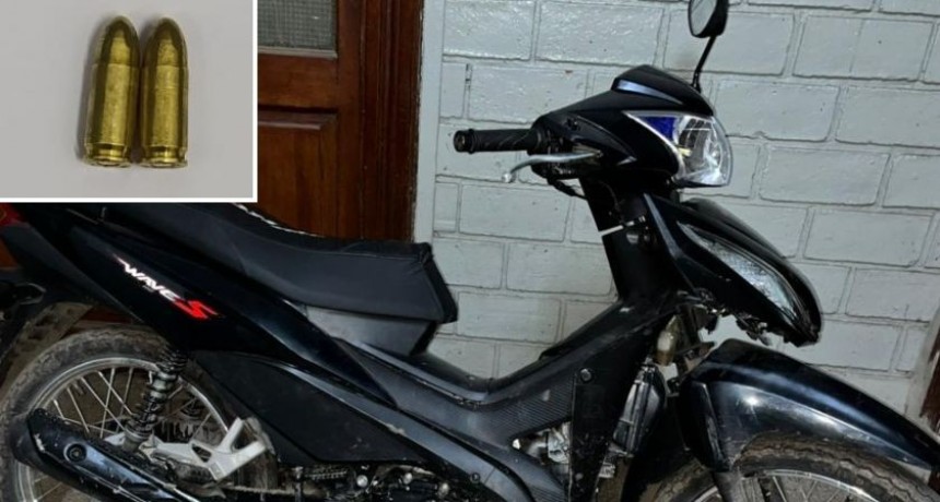 Ataque a balazos en Las Flores: detuvieron a dos jóvenes con una moto robada