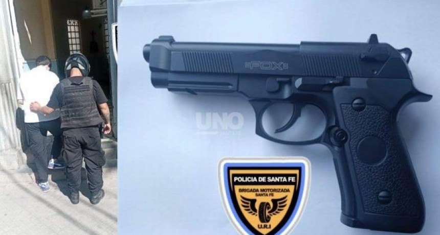 Santa Fe: Un joven disparó un arma en una pelea de tránsito y terminó detenido en el microcentro