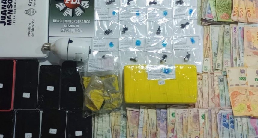 Cayó en Reconquista una mujer con un kilo de cocaína tras un allanamiento policial