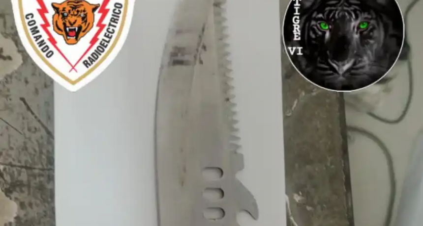 Aprehendieron a un hombre que amenazó a su padre y vecinos con una cuchilla en la zona noroeste