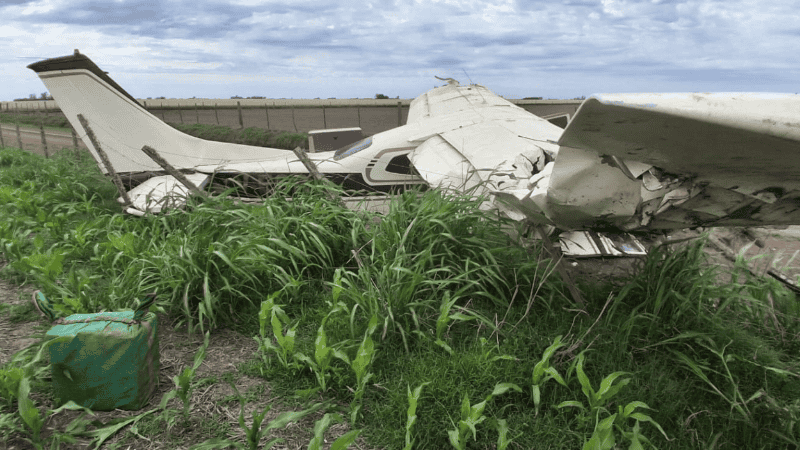 Avioneta estrellada en Arequito: hallan cocaína y analizan vínculos con la banda de Bilbao