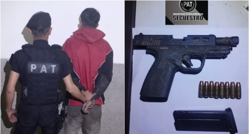 Detienen a un hombre armado tras una persecución en Villa Gobernador Gálvez