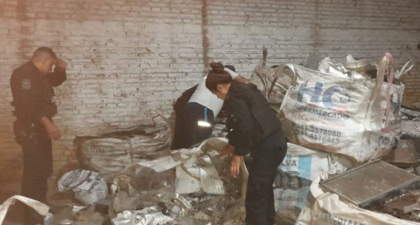 Clausura de chatarrería en zona norte con dos detenidos